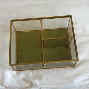 Small Glass Jewelry and Keepsake Box